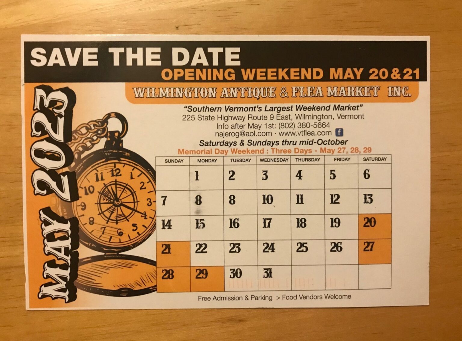 Wilmington Antique & Flea Market Opening Weekend SVDV Chamber of Commerce